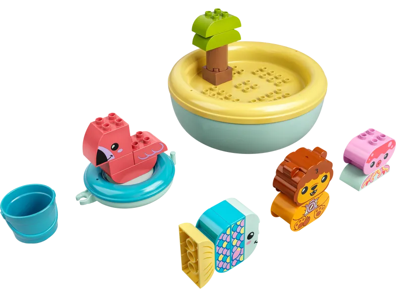 Bath Time Fun: Floating Animal Island