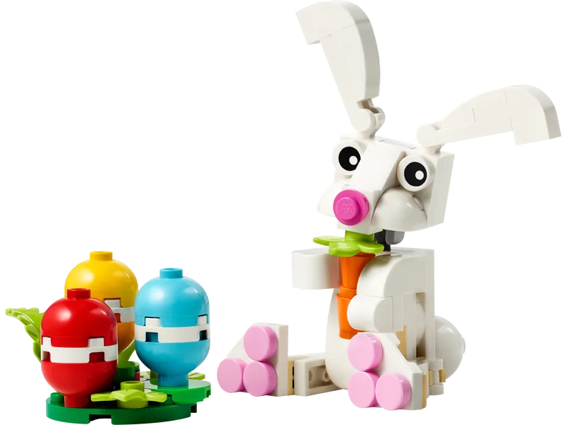 Easter Bunny with Colourful Eggs