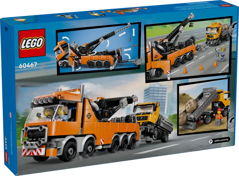 Heavy-Duty Recovery Tow Truck with Crane